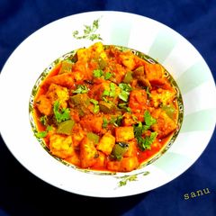 A picture of Paneer Capsicum Masala.