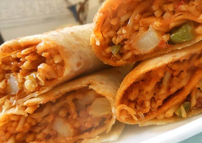 Veg Noodles Frankie Recipe