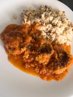 Una foto de Albóndigas de berenjena 🍆