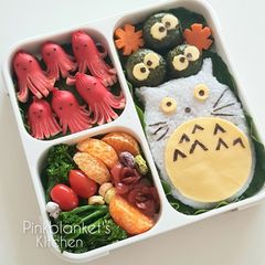 A picture of Ghibli Bento (Kyaraben Bento).