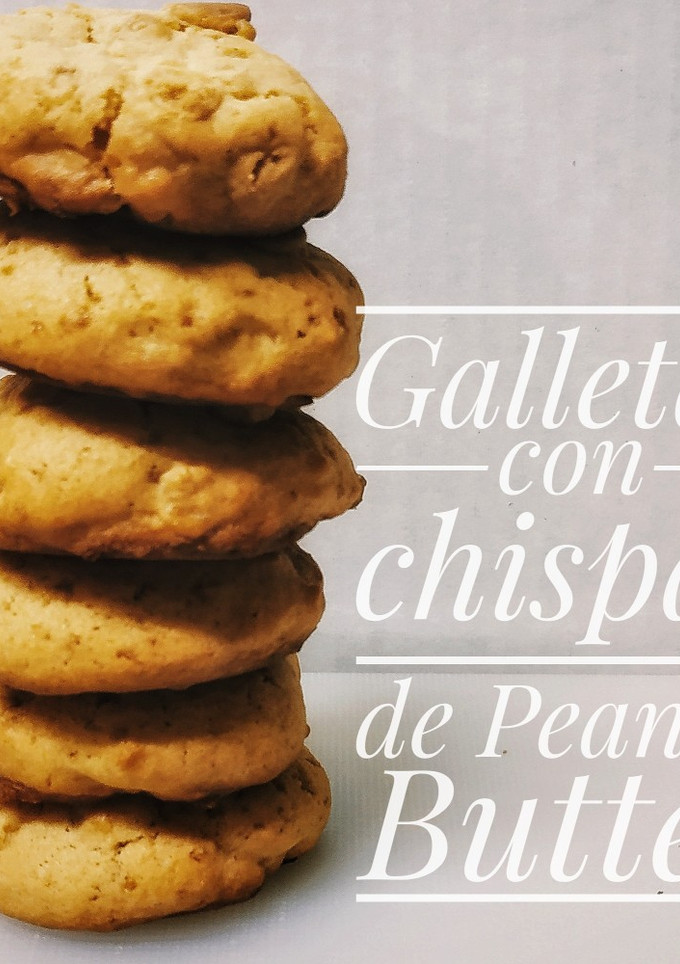 Una foto de Galletas con chispas sabor cacahuete!