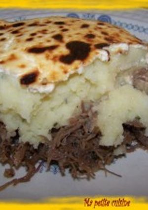 Une photo de Hachis parmentier au confit de canard - recette de C. Lignac