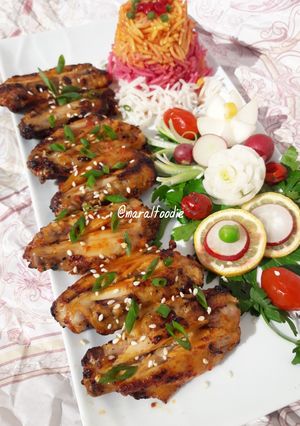 عکسی از دستور بال کبابی