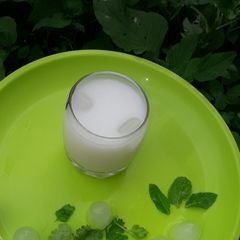 Homemade buttermilk A picture of Homemade buttermilk.