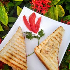 A picture of Tomato and Cheese Sandwich.