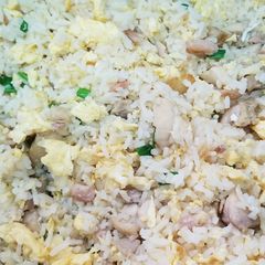A picture of Chinese Salty Fish Chicken Fried Rice 咸魚雞粒炒飯.