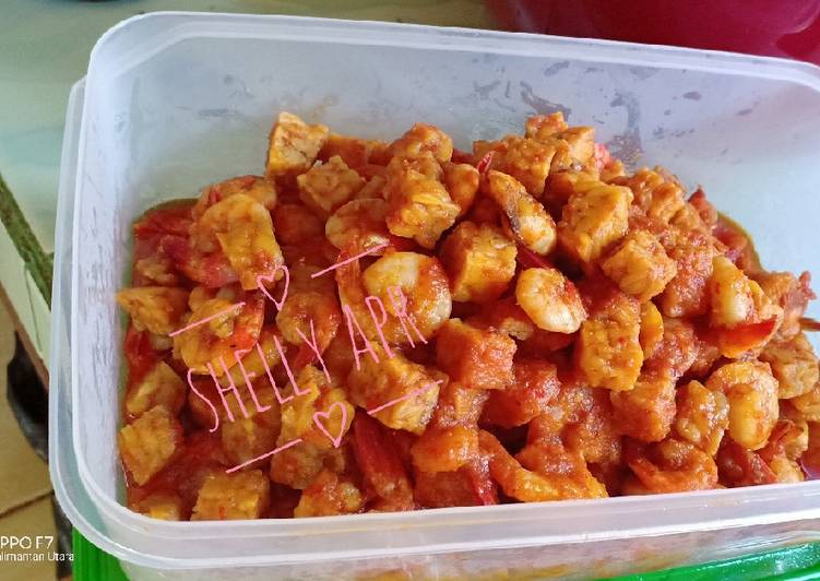 Sambal goreng tempe udang