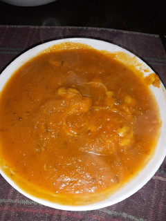 Una foto de Sopa crema de calabaza y queso