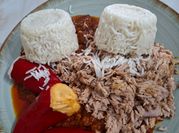 Una foto de calamares con arroz basmati