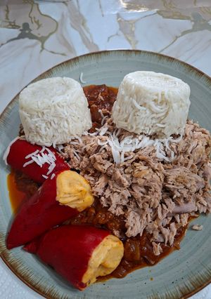 Una foto de Arroz Basmati con Calamares en Salsa Americana