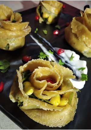 A picture of Spinach corn rose.