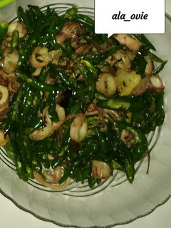 Foto resep Cumi cabe hijau