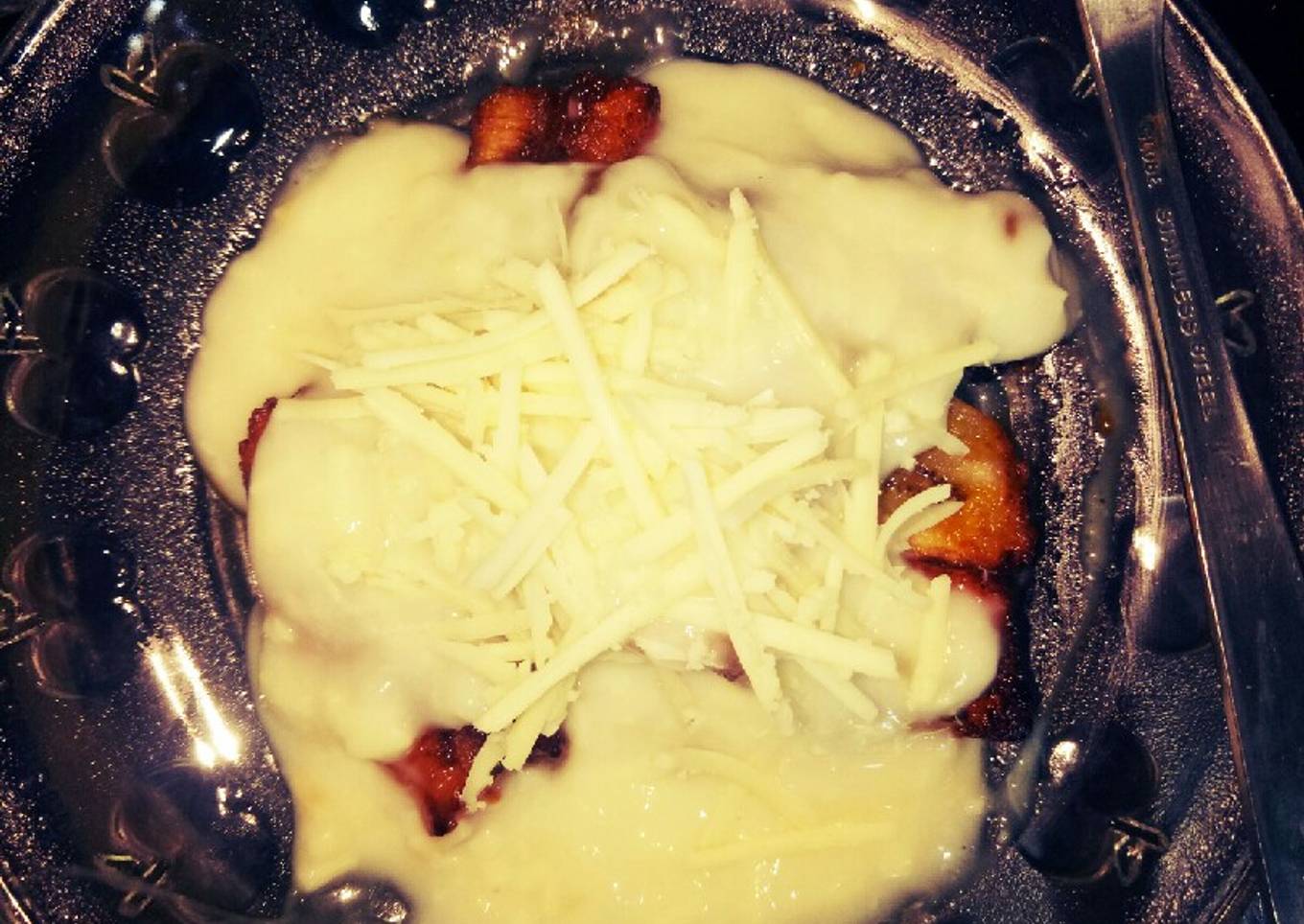 Pisang goreng vla keju