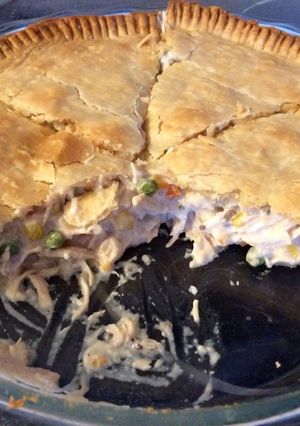 A picture of Chicken pot pie.