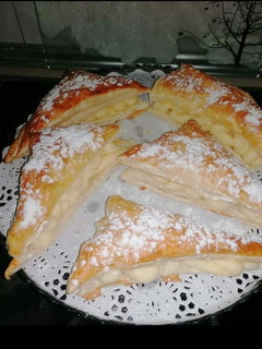 Una foto de Milhojas de crema