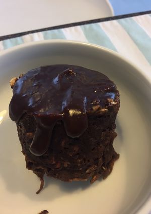 Una foto de Mug cake de avena