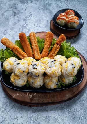 Foto resep Korean rice ball / jumeokbap