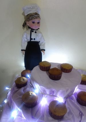 Una foto de Muffins de plátano y nuez