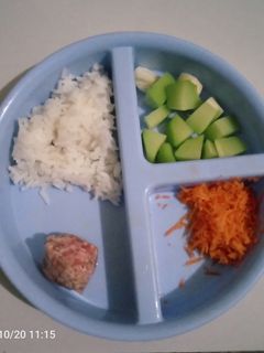 Foto resep 57. Mpasi 6+| Bubur Labu Siam Daging Giling