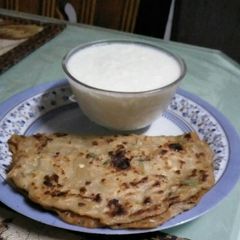 A picture of Wheat flour with capsicum cheela.