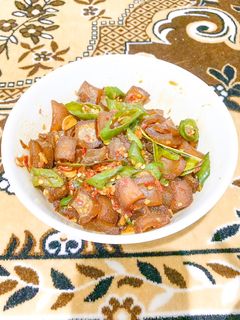 Foto resep Oseng Kikil Cabe Ijo