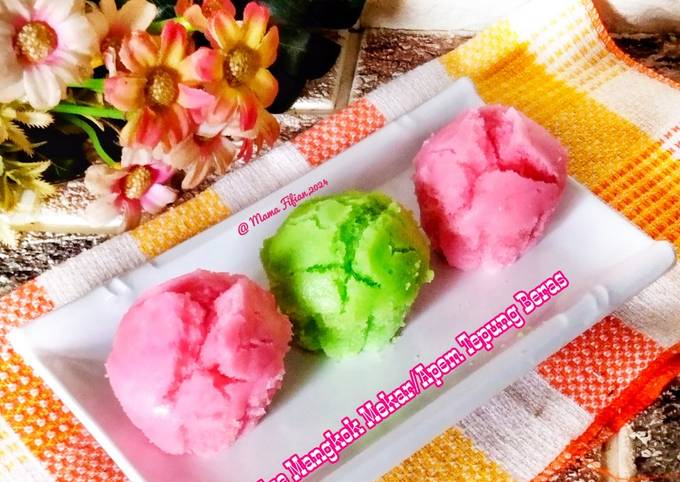Resep Kue Mangkok Mekar/ Apem Tepung Beras oleh Lanjarsih/Mama Fifian