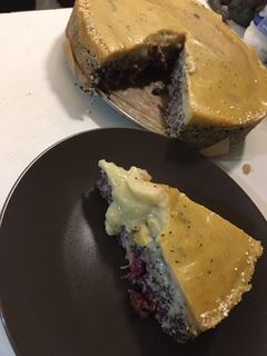 Meggyes-mákos zabguba recept fotója