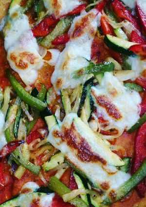 Édesburgonya pizza recept fotója