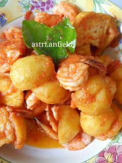 Foto resep Sambel Goreng Tahu Kentang Udang