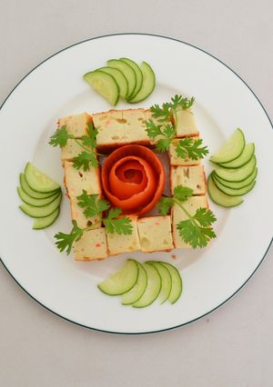 Hình của món Đậu hũ hải sản phomai.