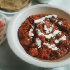 Chicken tandoori gravy A picture of Chicken tandoori gravy.