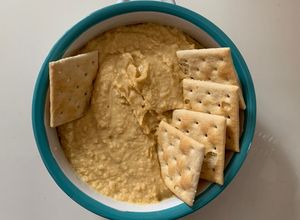 Una foto de Hummus de garbanzos