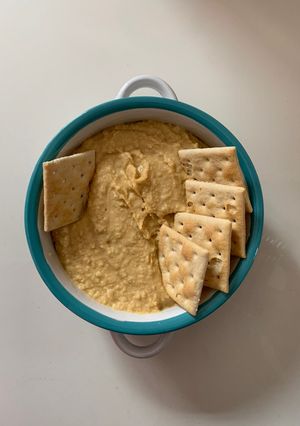 Una foto de Hummus de garbanzos