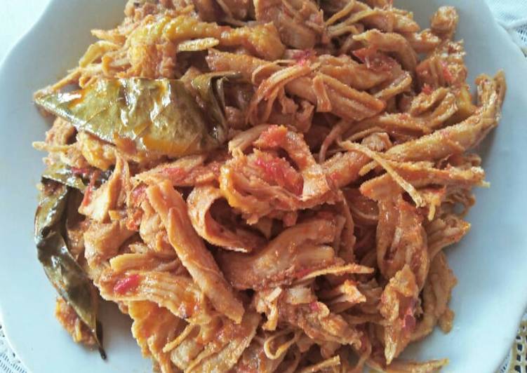Resep @GURIH Ayam Suwir pedas Gurih menu masakan sehari hari