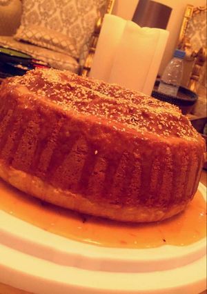 صورة لوصفة كيكة منال اللذيذه😻😻