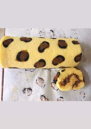 Foto resep 50. Leopard Roll Cake