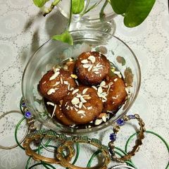 A picture of Stuffed bread malpua.