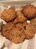 Galletas de avena con chocolate y almendras