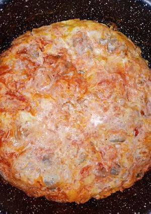 عکسی از دستور املت خودم پز🥚🥚🍅🍅