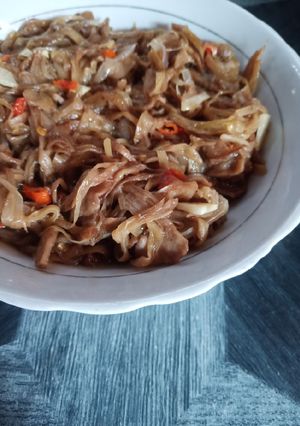 Foto resep Oseng Mandai (Kulit Campedak) Resep Dari Mama