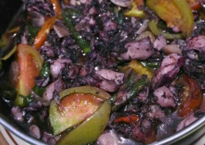 Resep Cumi hitam lombok ijo oleh Inyuzz - Cookpad