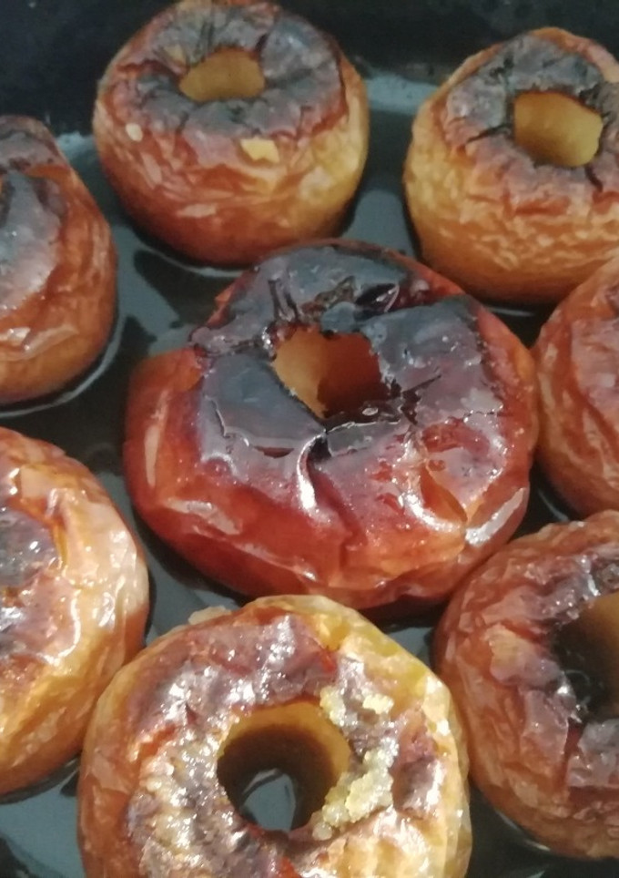 Una foto de Manzanas asadas