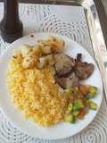 Lomo en salsa de mostaza dijon