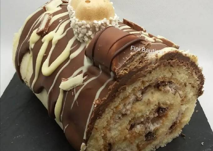 Brazo De Gitano Explosion De Kinder Receta De Fini Bautista Angulo Cookpad