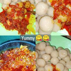 A picture of Dan-Subul & pepper sauce.