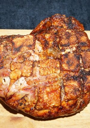 A picture of Roast Pork Leg for Grandparents' Day, Jon Style.