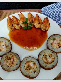 চিংড়ি ভাতের রোল (chingri bhater roll recipe in Bengali) রেসিপির প্রধান ছবি