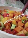 Fruit salad din grape fruit da gwanda da cucumbar