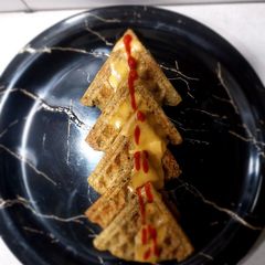 A picture of Green gram waffles.