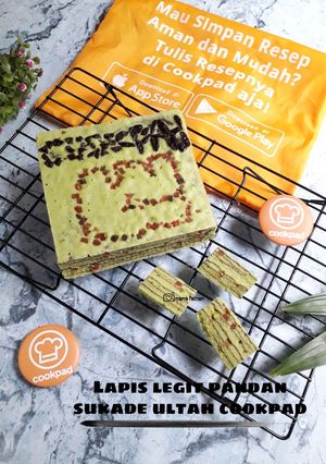 Foto resep Lapis legit pandan sukade ultah cookpad